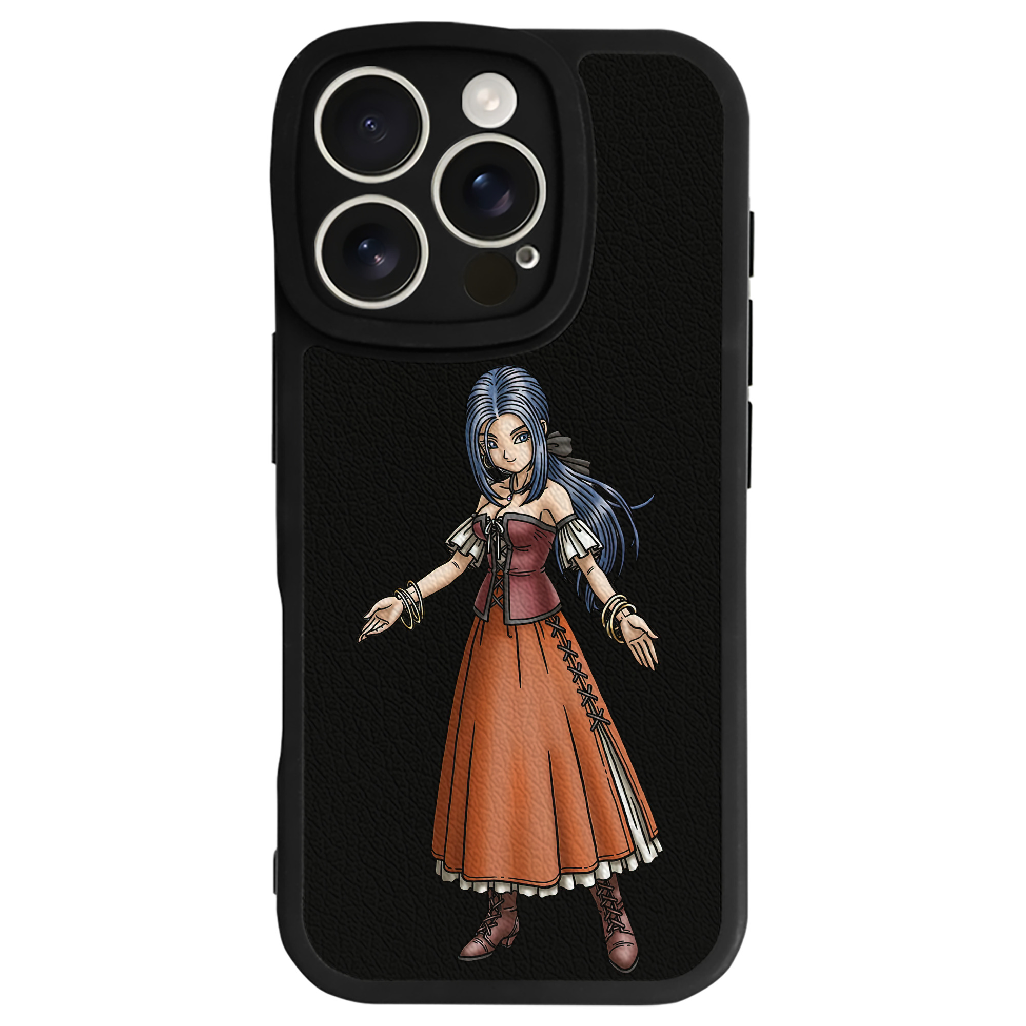 （画像用） ドラゴンクエスト Doragon Kuesuto Dragon Quest 【iPhone 16シリーズ対応】シリコンスマホケース（レザー調） 材質：シリコン